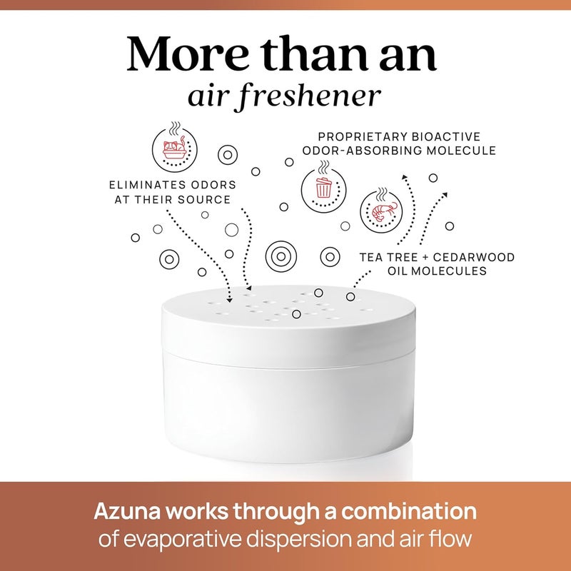 Azuna Pet Odor Eliminator for Strong Odor Gel | Plant Powered Australian Tea Tree Oil | Dog and Cat Room Deodorizer | Pet and Child Friendly | Cedarwood Scent | 8oz Pod - Image 4